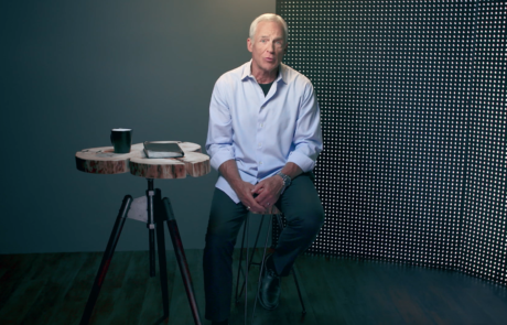 A man sitting in a Video Studio Production